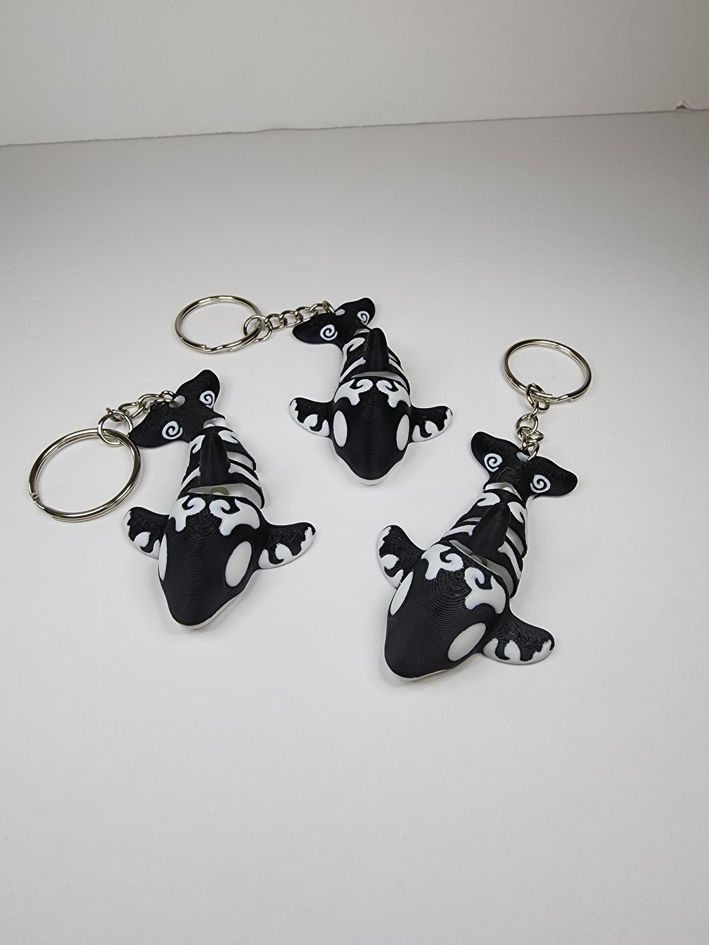 Tribal Orca Keychain