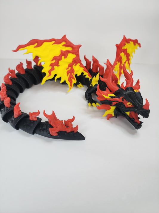 Red & Yellow Flame Dragon